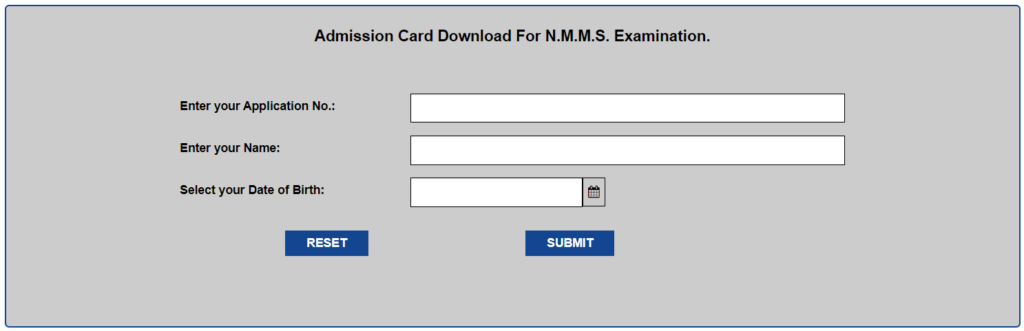 JAC NMMS Admit Card 2024